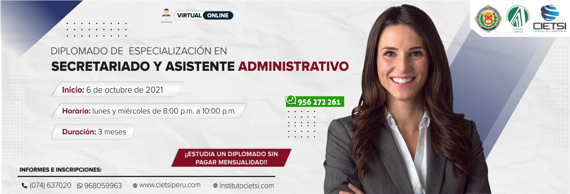 diplomado de especializaciOn en secretariado y asistente administrativo 2021